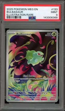 Pokemon Bulbasaur Mega Evolution Illustration Rare #133 PSA 9 Mint - Image 1
