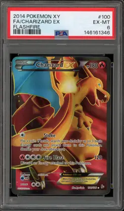 Pokemon Charizard EX XY Flashfire Full Art #100 PSA 6 - Image 1