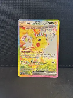 Pokemon Pikachu EX TCG 238/191 Sv08 SIR Surging Sparks - Image 1