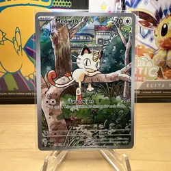 Meowth Illustration Rare Holo 106/094 PFL EN – Mint Condition Pokemon TCG - Image 1