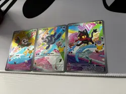 Pokemon First Partner Illustration Collection Gen 7 Litten Rowlet Popplio Set NM - Image 4