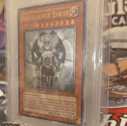 2007 YUGIOH 1ST FOTB-EN021 SKY SCOURGE ENRISE ULTIMATE RARE PSA 9 MINT - Image 3
