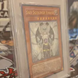 2007 YUGIOH 1ST FOTB-EN021 SKY SCOURGE ENRISE ULTIMATE RARE PSA 9 MINT - Image 4