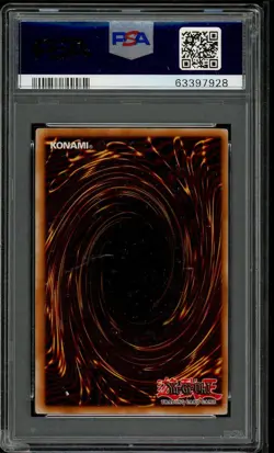 Mobius The Mega Monarch LVAL-EN040 1st Edition Ghost Rare Dinged Yugioh PSA 6 - Image 2