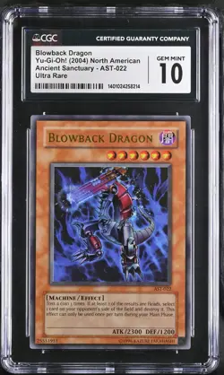 Blowback Dragon AST-022 Ultra Rare Unlimited Yu-gi-oh! CGC 10 Gem Mint *214 - Image 1
