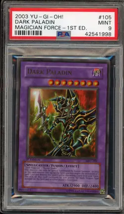 Yu-Gi-Oh! Dark Paladin Magician's Force 1st Edition MFC-105 Corrected Art PSA 9 - Image 1