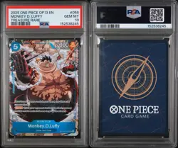 2025 ONE PIECE OP13-CARRYING ON HIS WILL TREASURE RARE MONKEY D. LUFFY PSA 10 - Image 3