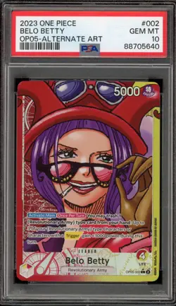 One Piece CCG Belo Betty Alternate Art OP05-002 PSA 10 Gem Mint - Image 1