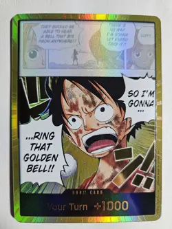 One Piece Gold DON!! OP15 Luffy Ring That Golden Bell Adventure On Kamis Island - Image 1