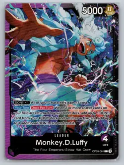 One Piece Monkey.D.Luffy () Starter Deck 26: PURPLE/BLACK Monkey.D.Luffy NM - Image 1