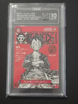 TAG 10 One Piece ST21-014 SR Monkey.D.Luffy - JP - Foil - Magazine Promo- - Image 1