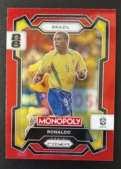 2026 Panini Prizm Monopoly FIFA World Cup Ronaldo Red Prizm #18 Brazil - Image 1