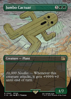 x1 Jumbo Cactuar - Borderless R MTG Final Fantasy M/NM, English - Image 1