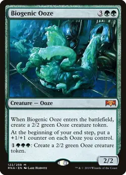 Biogenic Ooze 1x FOIL RNA MTG Ravnica Allegiance Mythic MINT green - Image 1