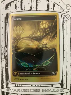 MTG Basic Land - Swamp (First-Place Foil) - Aetherdrift (DFT) L #0509 - Image 1