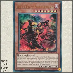 Blaster, Dragon Ruler of Infernos - BLMM-EN119 - Ultra Rare 1st Edition Yugioh - Image 1