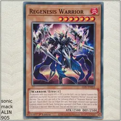 Regenesis Warrior - ALIN-EN013 - Common 1st Edition Yugioh - Image 1