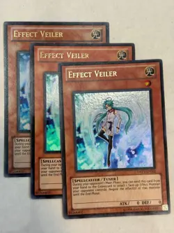 YUGIOH-3x- Effect Veiler - DREV-EN002 - Ultra Rare - Unl Edition (PLAYSET) - Image 1