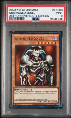 Summoned Skull MRD-EN003 Ultra Rare 25th Anniversary Edition Yugioh PSA 9 *735 - Image 1