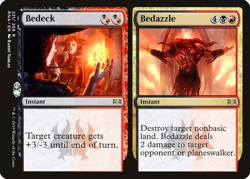 Bedeck / Bedazzle 2x FOIL RNA MTG Ravnica Allegiance Rare MINT red black - Image 1