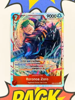 Roronoa Zoro SR EB04-007 Super Rare Adventure on Kami's Island One Piece CCG - Image 1
