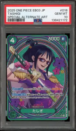 One Piece CCG Tashigi Japanese Special Alternate Art EB03-018 PSA 10 Gem Mint - Image 1