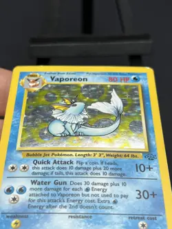 Pokemon TCG Vaporeon Jungle 12/64 Holo Unlimited Holo Rare - Image 3