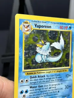 Pokemon TCG Vaporeon Jungle 12/64 Holo Unlimited Holo Rare - Image 4