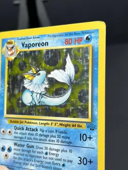 Pokemon TCG Vaporeon Jungle 12/64 Holo Unlimited Holo Rare - Image 5
