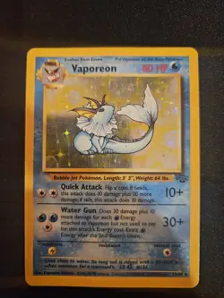 Pokemon TCG Vaporeon Jungle 12/64 Holo Unlimited Holo Rare - Image 3