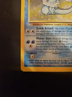 Pokemon TCG Vaporeon Jungle 12/64 Holo Unlimited Holo Rare - Image 5