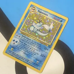Pokemon TCG Vaporeon Jungle 12/64 Holo Unlimited Holo Rare - Image 1