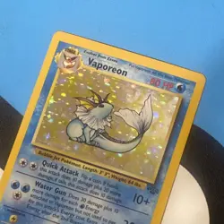 Pokemon TCG Vaporeon Jungle 12/64 Holo Unlimited Holo Rare - Image 3