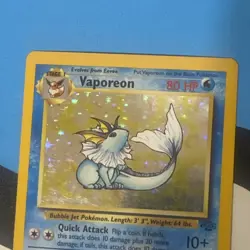 Pokemon TCG Vaporeon Jungle 12/64 Holo Unlimited Holo Rare - Image 4