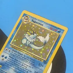 Pokemon TCG Vaporeon Jungle 12/64 Holo Unlimited Holo Rare - Image 3