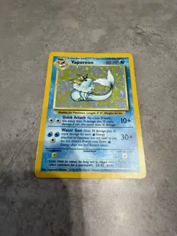 Pokemon TCG Vaporeon Jungle 12/64 Holo Unlimited Holo Rare - Image 3