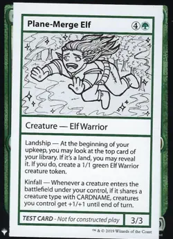 Plane-Merge Elf - Near Mint MTG Mystery Booster Test Print - Image 1