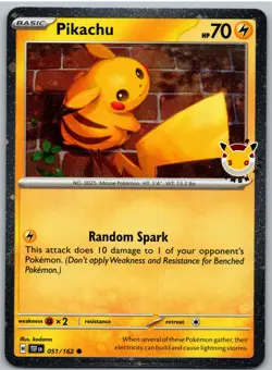 Pikachu Pokemon Day 2026 051/162 Holo Miscellaneous Cards & Products Pokemon NM - Image 1