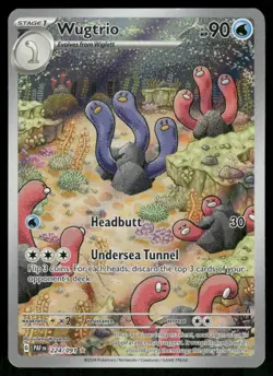 Pokemon Cards Wugtrio 224/091 Paldean Fates Illustration Rare NM *2 - Image 1