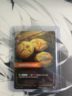 Seal of Strength 163/298 Origins OGN Epic Foil NM Riftbound Card - Image 1
