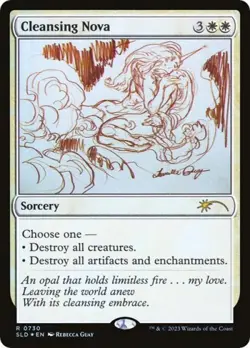 Cleansing Nova (730) (Sketch Showcase) -Foil Light Play MTG Secret Lair - Image 1