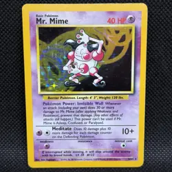 Mr. Mime - 6/64 - Pokemon Jungle Unlimited Holo - 1999 Rare Card WOTC LP - Image 1