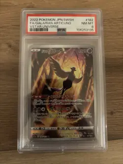 PSA 8 Galarian Articuno 182/172 Vstar Universe NEAR MINT Japanese Pokemon Card - Image 1