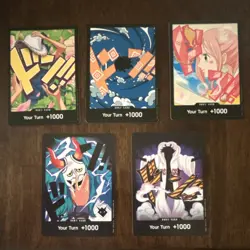 One Piece Card Game Don!! Cards Lot of 5 Regular English - Image 1
