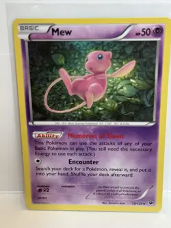 Pokemon Mew TCG Holo Rare Card 29/124 XY Fates Collide 2016 - Image 1