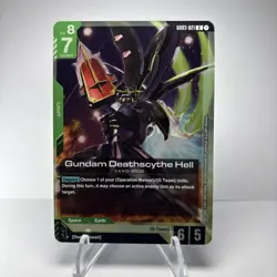 Gundam Deathscythe Hell Gundam Card Game . Steel Requiem Rare . GD03-021 - Foil - Image 3