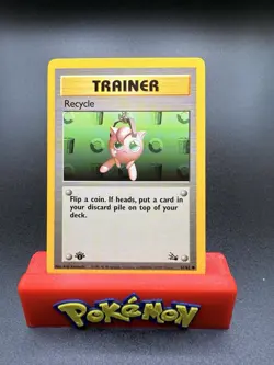 RECYCLE - 61/62 - 1st Edition Fossil - Pokemon Card - NM - A - Image 1