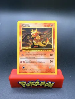 Pokemon TCG Magmar Fossil Card 39/62 1st Edition Uncommon Near Mint, NM - Image 1