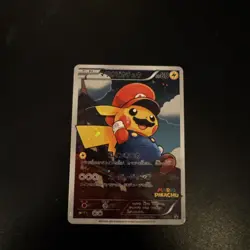 CUSTOM MADE Super Mario Poncho Pikachu 294/XY-P Fan Art Card Japanese - Image 1