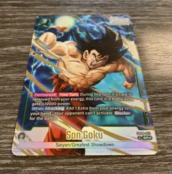 Son Goku FB08-055 Alternate Art Saiyan's Pride Dragon Ball English Card Fusion - Image 1